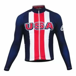 Assos Long Sleeve Thermal Jersey - USA Cycling