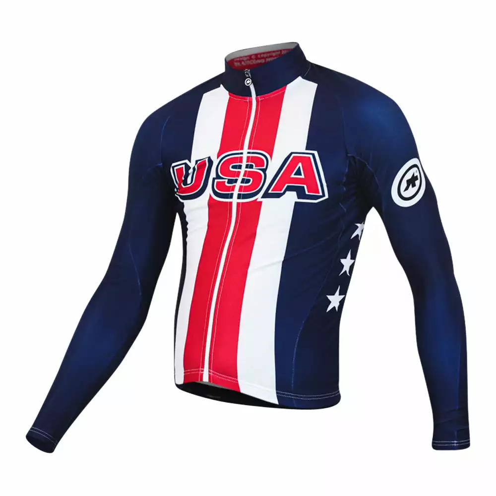 Assos Long Sleeve Thermal Jersey - USA Cycling 2 Assos Long Sleeve Thermal Jersey - USA Cycling - Billede 2