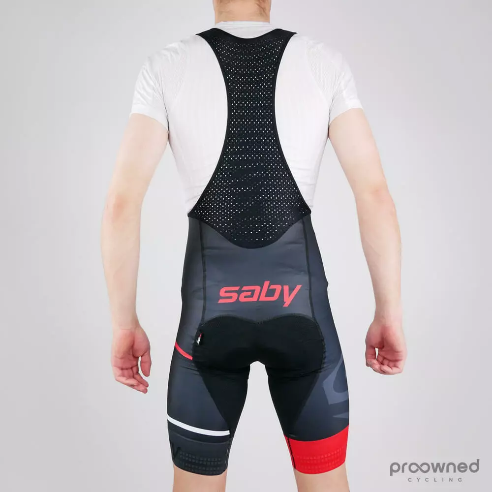 BIB Shorts Black/Red - Saby Sport 3 BIB Shorts Black/Red - Saby Sport - Billede 3