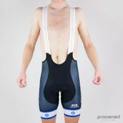 Jinga Bib Shorts - Israeli Champion - Israel Cycling Academy