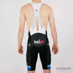 Giordana FR-C Pro Lyte BIB Shorts - European Champion - Mitchelton-Scott -Korte cykeltrøjer Salg P1550460