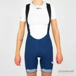 Santini Vega Light Thermal BIB Shorts - Trek-Segafredo Women