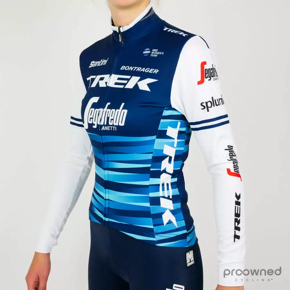Santini Long Sleeve Thermal Jersey - Trek-Segafredo Women 2 Santini Long Sleeve Thermal Jersey - Trek-Segafredo Women - Billede 2