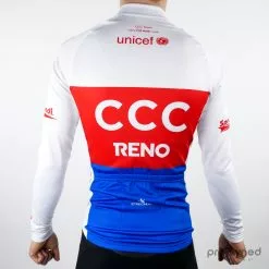 Etxeondo LS Thermo Czech Republic National Champion Jersey - Team CCC -Korte cykeltrøjer Salg P1690810