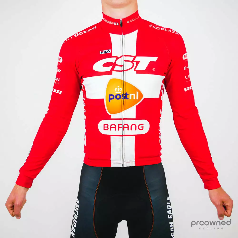 Sportconfex Danish National Champion Long Sleeve Jersey - Team CST PostNL Bafang MTB 1 Sportconfex Danish National Champion Long Sleeve Jersey - Team CST PostNL Bafang MTB