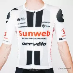 Craft Short Sleeve EBC Aero Jersey White - C. Pedersen - Team Sunweb
