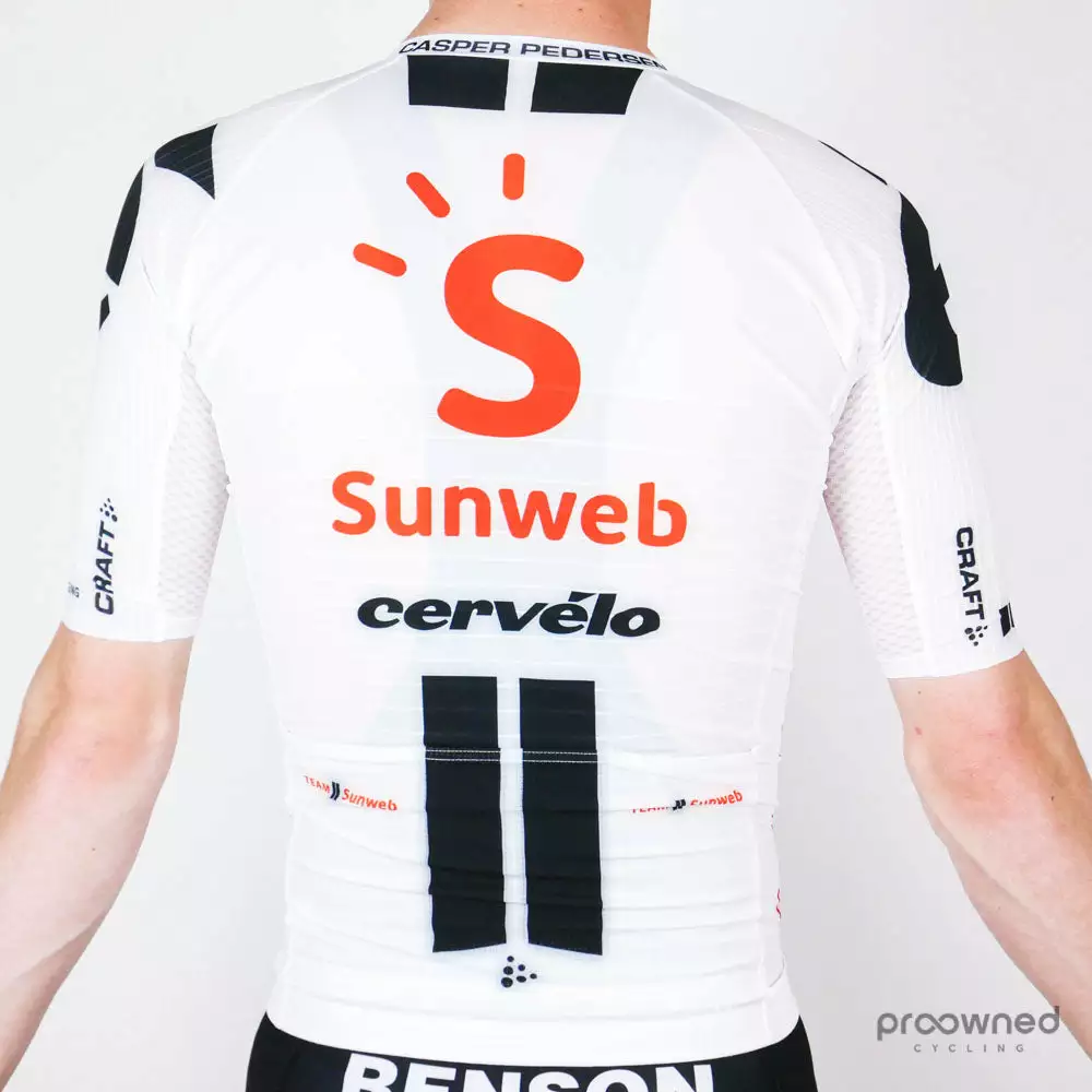 Craft Short Sleeve EBC Aero Jersey White - C. Pedersen - Team Sunweb 3 Craft Short Sleeve EBC Aero Jersey White - C. Pedersen - Team Sunweb - Billede 3
