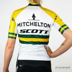 Giordana FR-C Pro Short Sleeve Jersey - Australian Champion - Mitchelton-Scott Women -Korte cykeltrøjer Salg P1800387