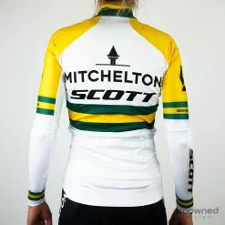 Giordana FR-C Long Sleeve Thermal Jersey - Australian Champion - Mitchelton-Scott Women -Korte cykeltrøjer Salg P1800437