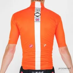 Castelli Mid Weight Short Sleeve Jersey - Orange - Team Ineos -Korte cykeltrøjer Salg P1820945