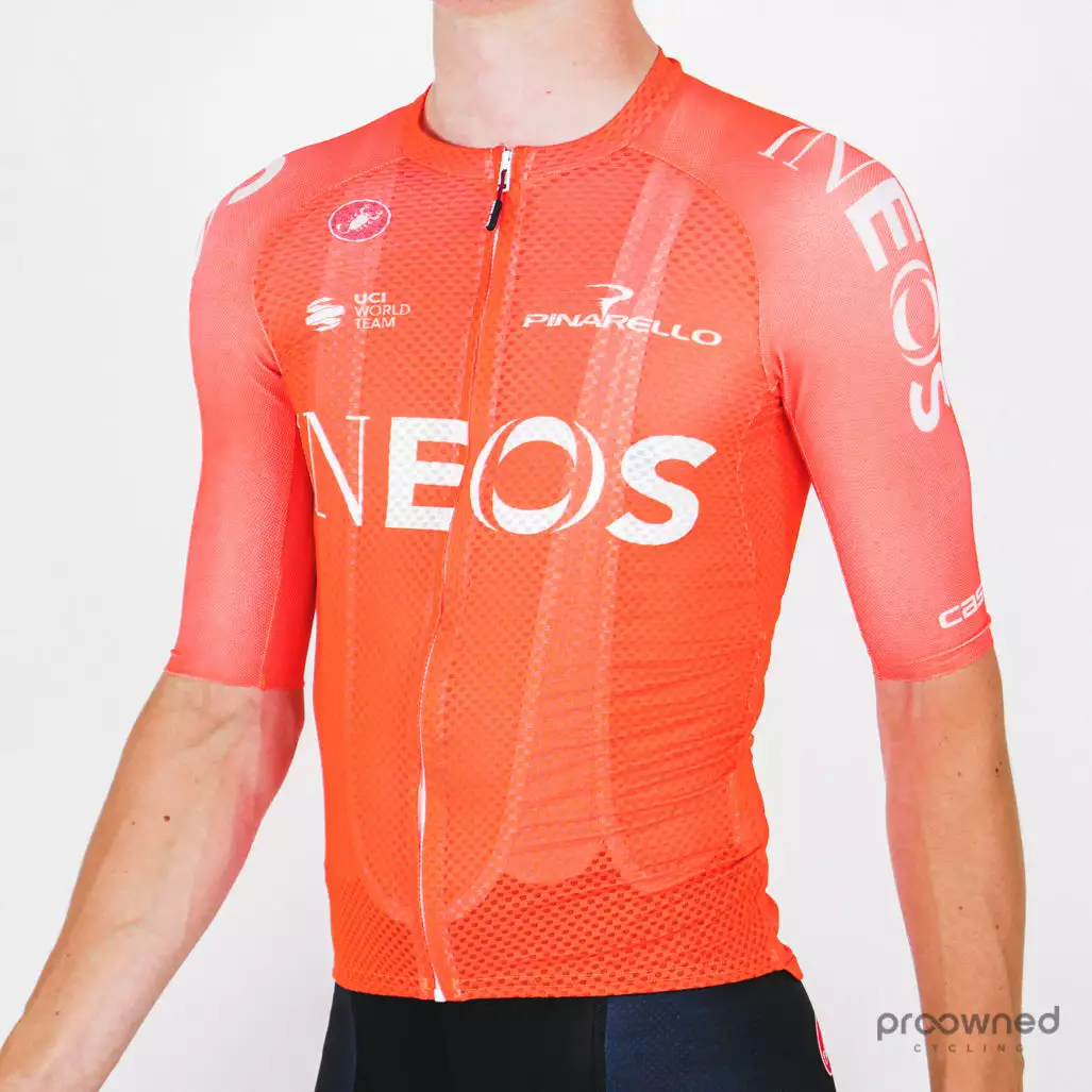 Castelli Climber's 3.0 Short Sleeve Jersey - Orange - Team Ineos 2 Castelli Climber's 3.0 Short Sleeve Jersey - Orange - Team Ineos - Billede 2
