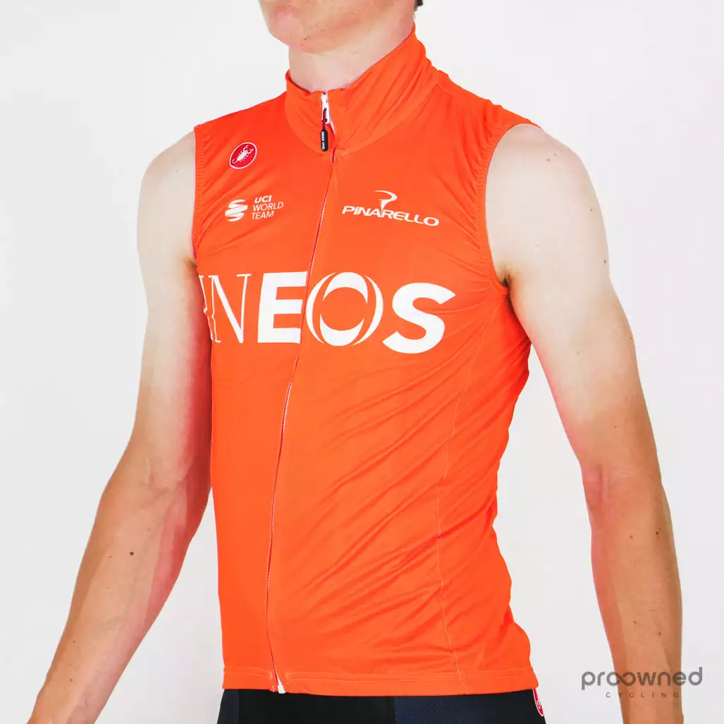 Castelli Mid Weight Vest - Orange - Team Ineos 2 Castelli Mid Weight Vest - Orange - Team Ineos - Billede 2