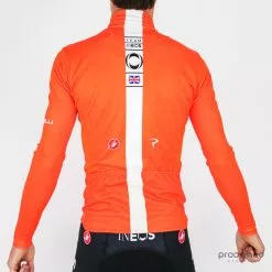 Castelli Long Sleeve Thermal Jersey - Orange - Team Ineos 6 Castelli Long Sleeve Thermal Jersey - Orange - Team Ineos -Korte cykeltrøjer Salg P1820995