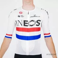 Castelli Climber's 3.0 Short Sleeve Jersey - Great Britain Champion - Team Ineos