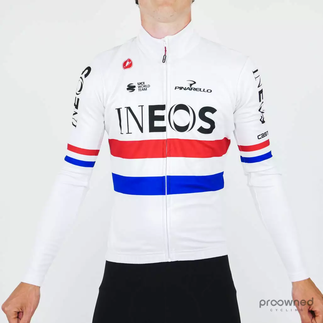 Castelli Long Sleeve Thermal Jersey - Great Britain Champion - Team Ineos 1 Castelli Long Sleeve Thermal Jersey - Great Britain Champion - Team Ineos