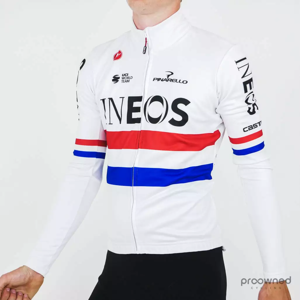 Castelli Long Sleeve Thermal Jersey - Great Britain Champion - Team Ineos 2 Castelli Long Sleeve Thermal Jersey - Great Britain Champion - Team Ineos - Billede 2