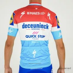 Vermarc SPL Aero Short Sleeve Jersey - Luxembourg Champ. - Deceuninck Quick-Step -Korte cykeltrøjer Salg P1860873