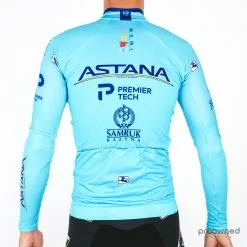 Giordana FR-C Thermal LS Jersey - Team Astana -Korte cykeltrøjer Salg P1880320