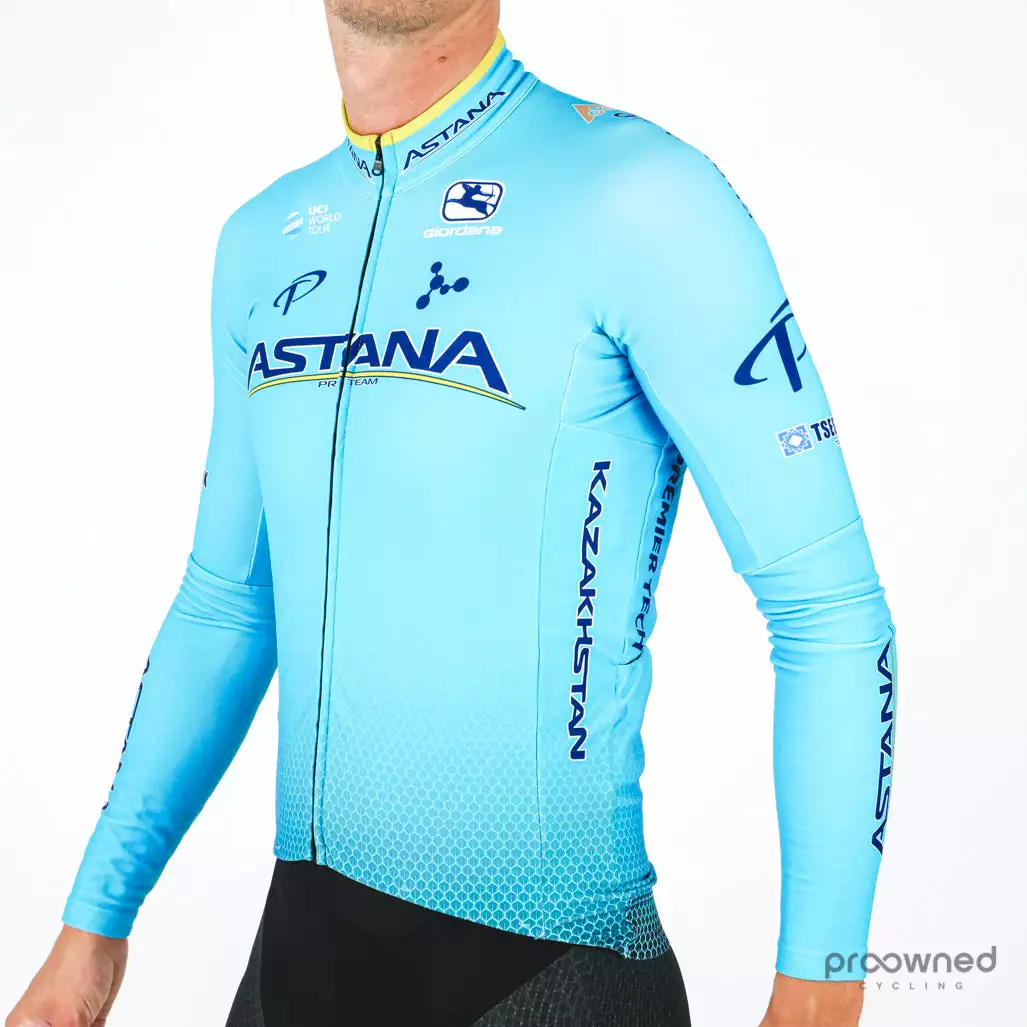 Giordana FR-C Thermal LS Jersey - Team Astana 2 Giordana FR-C Thermal LS Jersey - Team Astana - Billede 2