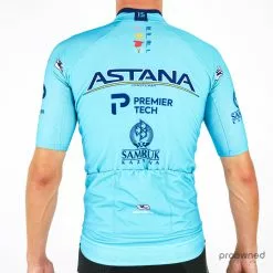 Giordana G-Shield SS Jersey - Team Astana -Korte cykeltrøjer Salg P1880355