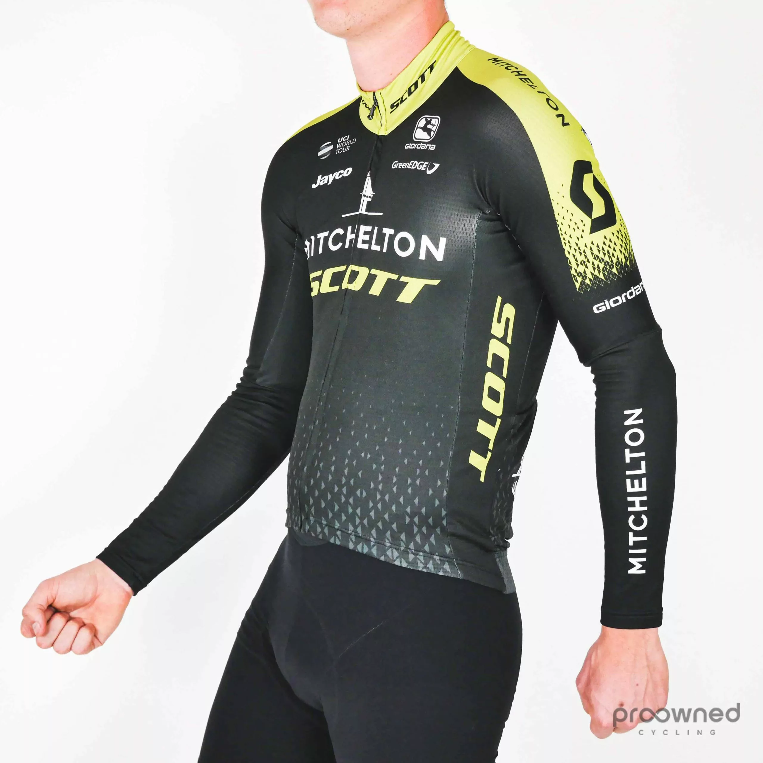 Giordana FR-C Pro Long Sleeve Jersey - Mitchelton-Scott 2 Giordana FR-C Pro Long Sleeve Jersey - Mitchelton-Scott - Billede 2