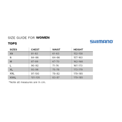 Shimano Element Short Sleeve Jersey Women Blue/Black -Korte cykeltrøjer Salg size guide shimano clothing tops women b6420a72 ff18 4024 b968 77b7a6c2aeda